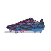 adidas Copa Pure 2 Elite Crampons Vissés Chaussures de Foot (SG) Noir Bleu Rose