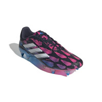 adidas Copa Pure 2 Elite Crampons Vissés Chaussures de Foot (SG) Noir Bleu Rose