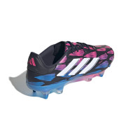 adidas Copa Pure 2 Elite Crampons Vissés Chaussures de Foot (SG) Noir Bleu Rose