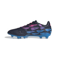 adidas Copa Pure 2 League Gazon Naturel Chaussures de Foot (FG) Noir Bleu Rose