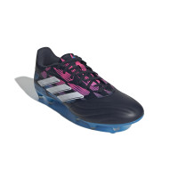 adidas Copa Pure 2 League Gazon Naturel Chaussures de Foot (FG) Noir Bleu Rose