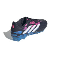 adidas Copa Pure 2 League Gazon Naturel Chaussures de Foot (FG) Noir Bleu Rose