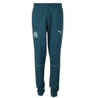 PUMA Olympique Marseille Casuals Pantalon d'Entraînement 2024-2025 Bleu Foncé Bleu Clair