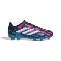 adidas Copa Pure 2 League Gazon Naturel Chaussures de Foot (FG) Enfants Noir Bleu Rose