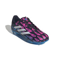 adidas Copa Pure 2 League Gras Voetbalschoenen (FG) Kids Zwart Blauw Roze