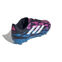 adidas Copa Pure 2 League Gras Voetbalschoenen (FG) Kids Zwart Blauw Roze