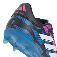 adidas Copa Pure 2 League Gazon Naturel Chaussures de Foot (FG) Enfants Noir Bleu Rose