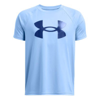 T-shirt Under Armour Tech Big Logo pour enfant, bleu et noir