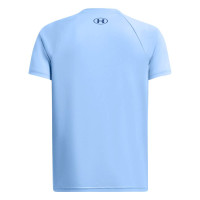 Under Armour Tech Big Logo T-Shirt Kids Blauw Zwart