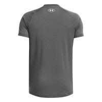 Chemise d'entraînement Under Armour Tech 2.0 pour enfants, gris et blanc