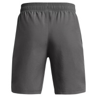 Pantalon d'entraînement Under Armour Woven Wordmark pour enfants, gris