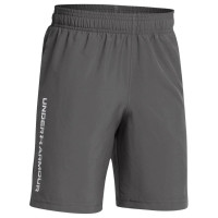 Pantalon d'entraînement Under Armour Woven Wordmark pour enfants, gris