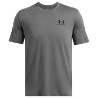 T-shirt Under Armour Sportstyle avec logo sur la poitrine gauche, gris