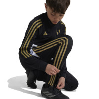 Pantalon d'entraînement adidas Messi pour enfants noir blanc doré