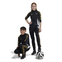 Pantalon d'entraînement adidas Messi pour enfants noir blanc doré