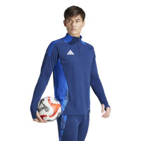 Haut d'entraînement adidas Tiro 24 Competition 1/4-Zip bleu foncé