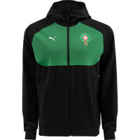 PUMA Maroc Pumatech Woven Survêtement Full-Zip 2024-2026 Noir Vert Rouge