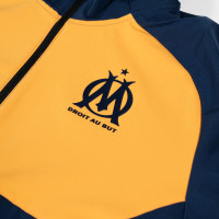 PUMA Olympique Marseille Pumatech Veste d'Entraînement 2024-2025 Bleu Foncé Orange