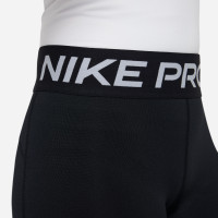 Short de sport Nike Pro 5IN pour fille, noir et blanc