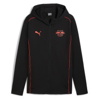 PUMA RB Leipzig Casuals Survêtement à Capuche Full-Zip 2024-2025 Noir Rouge