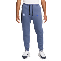 Nike Inter Milan Tech Fleece Survêtement 2024-2025 Gris-Bleu Noir