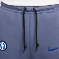 Nike Inter Milan Tech Fleece Joggingbroek 2024-2025 Grijsblauw Zwart