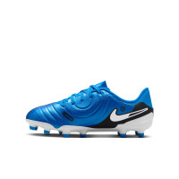 Nike Tiempo Legend 10 Academy Gazon Naturel Gazon Artificiel Chaussures de Foot (MG) Enfants Bleu Blanc Noir