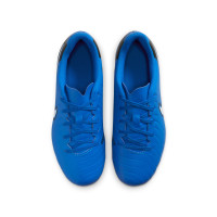 Nike Tiempo Legend 10 Club Gras / Kunstgras Voetbalschoenen (MG) Kids Blauw Wit Zwart