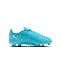 Nike Phantom GX II Club Gazon Naturel Gazon Artificiel Chaussures de Foot (MG) Enfants Bleu Clair Bleu