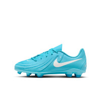 Nike Phantom GX II Club Gazon Naturel Gazon Artificiel Chaussures de Foot (MG) Enfants Bleu Clair Bleu