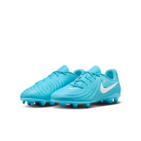 Nike Phantom GX II Club Gazon Naturel Gazon Artificiel Chaussures de Foot (MG) Enfants Bleu Clair Bleu