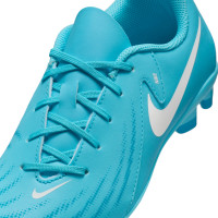 Nike Phantom GX II Club Gras / Kunstgras Voetbalschoenen (MG) Kids Blauw Wit