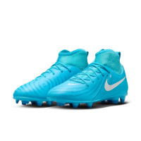 Nike Phantom Luna II Club Gazon Naturel Gazon Artificiel Chaussures de Foot (MG) Enfants Bleu Blanc