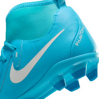 Nike Phantom Luna II Club Gras / Kunstgras Voetbalschoenen (MG) Kids Blauw Wit