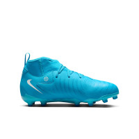 Nike Phantom Luna II Academy Gras / Kunstgras Voetbalschoenen (MG) Kids Blauw Wit