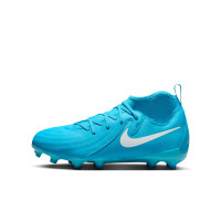 Nike Phantom Luna II Academy Gazon Naturel Gazon Artificiel Chaussures de Foot (MG) Enfants Bleu Blanc