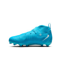 Nike Phantom Luna II Academy Gras / Kunstgras Voetbalschoenen (MG) Kids Blauw Wit