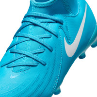 Nike Phantom Luna II Academy Gazon Naturel Gazon Artificiel Chaussures de Foot (MG) Enfants Bleu Blanc