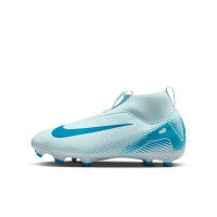 Nike Zoom Mercurial Superfly 10 Academy Gazon Naturel Artificiel Chaussures de Foot (MG) Enfants Bleu Clair Bleu