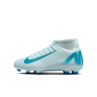 Nike Zoom Mercurial Superfly 10 Club Gazon Naturel Gazon Artificiel Chaussures de Foot (MG) Enfants Bleu Clair Bleu