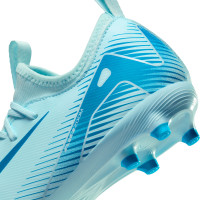 Nike Zoom Mercurial Vapor 16 Academy Gazon Naturel Gazon Artificiel Chaussures de Foot (MG) Enfants Bleu Clair Bleu