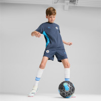 PUMA Manchester City Trainingsbroekje 2024-2025 Kids Donkerblauw Lichtblauw