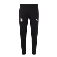 Pantalon d'entraînement Castore Feyenoord 2024-2025 pour enfants, noir, vert foncé, blanc