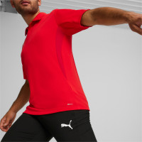 PUMA teamGOAL Polo Rood Wit