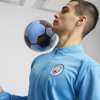 PUMA Manchester City Survêtement 1/4 Zip 2024-2025 Bleu Clair Jaune