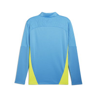 PUMA Manchester City Haut d'Entraînement 1/4 Zip 2024-2025 Bleu Clair Jaune