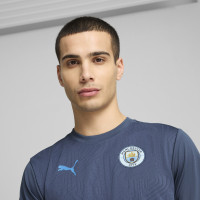 PUMA Manchester City Maillot d'Entraînement 2024-2025 Bleu Foncé Bleu Clair