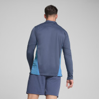 PUMA Manchester City Haut d'Entraînement 1/4 Zip 2024-2025 Bleu Foncé Bleu Clair