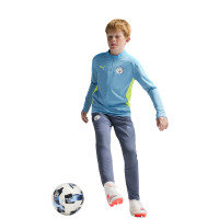 PUMA Manchester City Survêtement 1/4 Zip 2024-2025 Enfants Bleu Clair Bleu Foncé