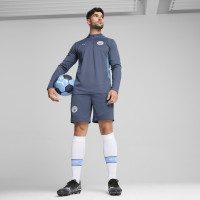 PUMA Manchester City Short d'Entraînement 2024-2025 Bleu Foncé Bleu Clair